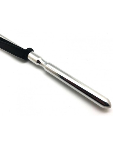 Cravache - Métal / Cuir - 52cm