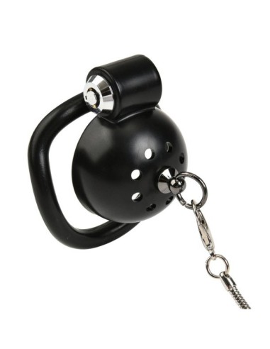 Cage avec laisse Round Leash 4 x 3.5 cm Noire