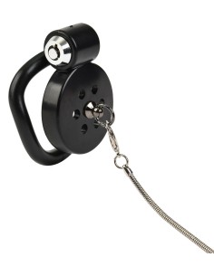 Cage avec laisse Leashidy 2.5 x 3.8 cm Noire