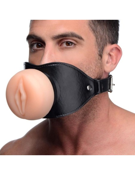 Bâillon avec Masturbateur entrée pussy Pushity 30mm