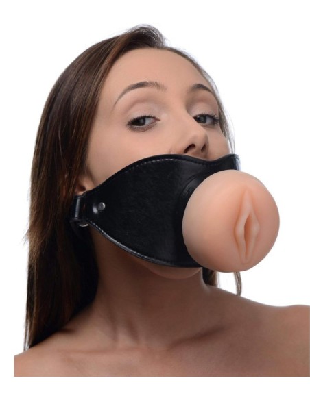Bâillon avec Masturbateur entrée pussy Pushity 30mm