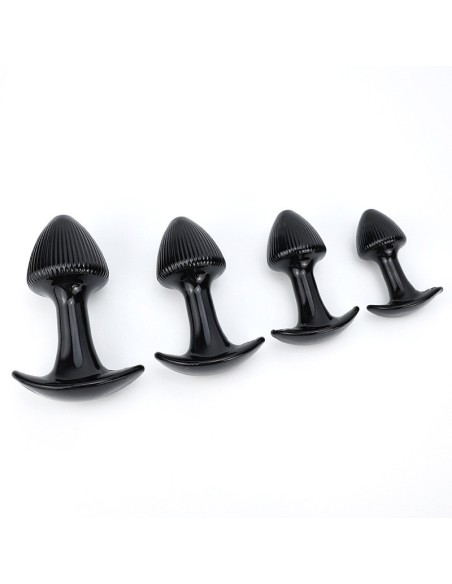 Lot de 4 Plugs Mushrass Noirs