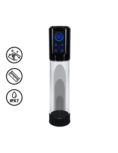 Pompe à pénis Megalift 20 x 6 cm Noire