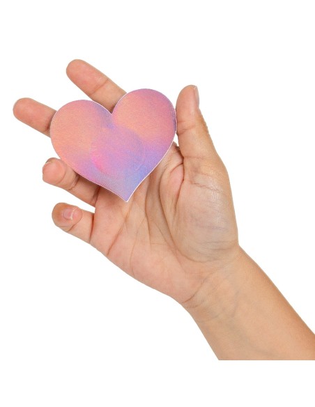 Cache-Tétons Wow boobs heart Bicolores