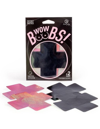 Cache-tétons Wow boobs cross