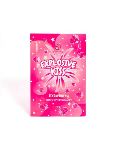 Bonbons sucre pétillant Explosive kiss Fraise 9g