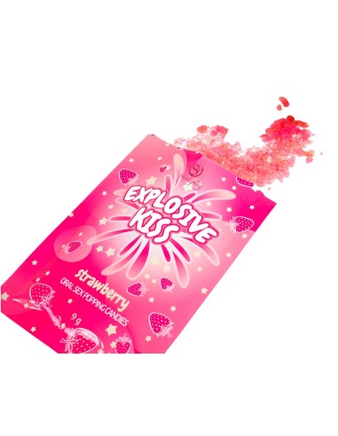 Bonbons sucre pétillant Explosive kiss Fraise 9g