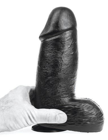 Gode DP104B Hans Noir L 17 x 8.8cm - Dildos Noir - 2
