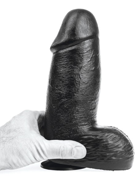 Gode DP104B Hans Noir L 17 x 8.8cm - Dildos Noir - 2
