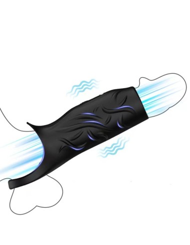 Manchon vibrant Extivibe 9 x 4.5 cm Noir