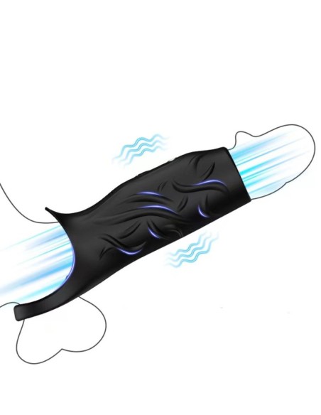 Manchon vibrant Extivibe 9 x 4.5 cm Noir