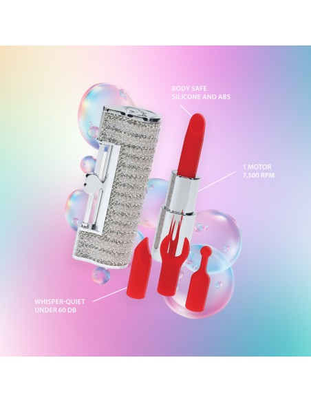 Mini Vibro + 4 embouts Angel Argent