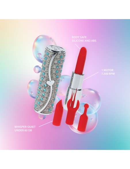 Mini Vibro + 4 embouts Tiffany Bleu