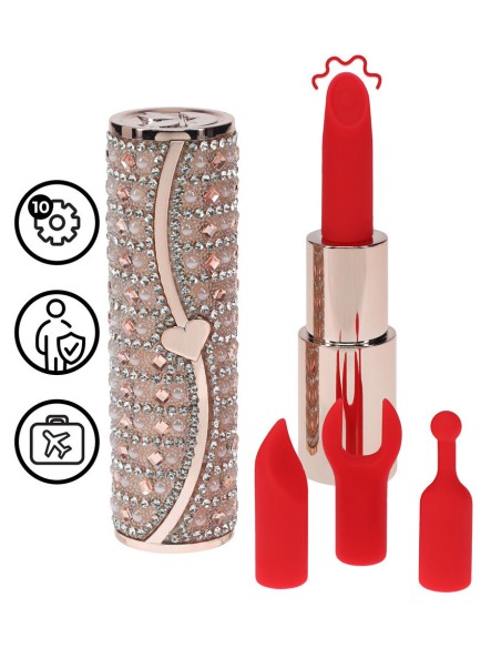 Mini Vibro + 4 embouts Tiffany Rose