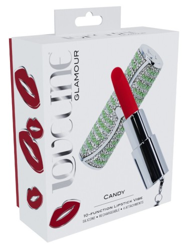 Mini Vibro + 4 embouts Candy Vert - Mini Vibros - 2