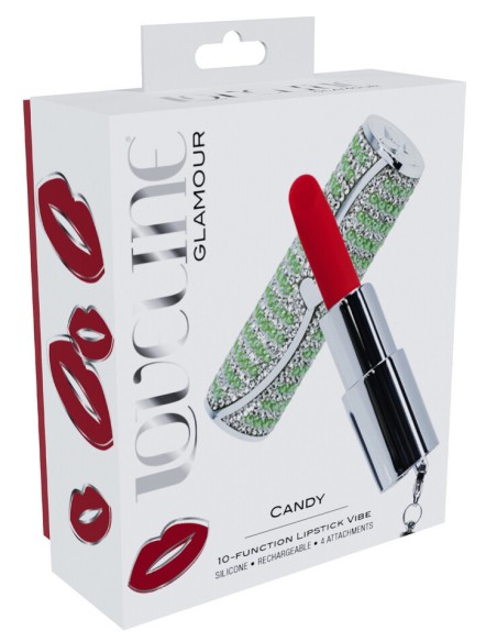 Mini Vibro + 4 embouts Candy Vert - Mini Vibros - 2