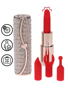 Mini Vibro + 4 embouts Candy Rose