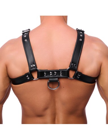 Harnais en cuir premium noir