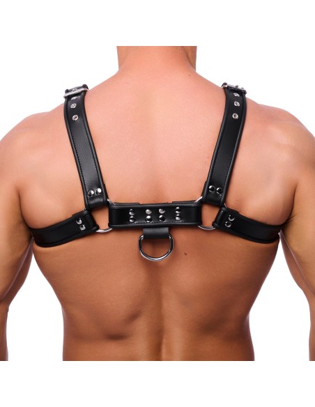 Harnais en cuir premium noir