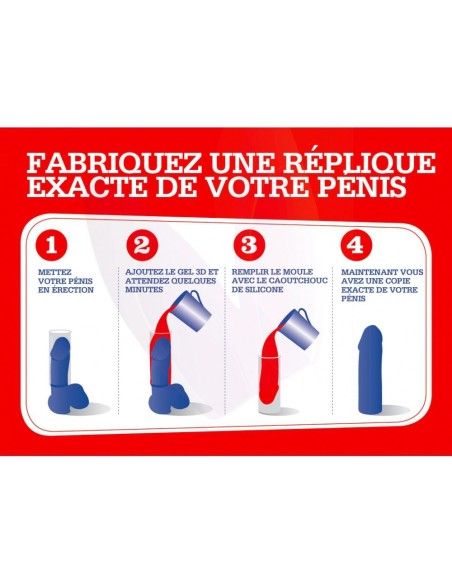 Moule Cloneboy pour gode vibrant noir Moule Cloneboy pour gode vibrant noir