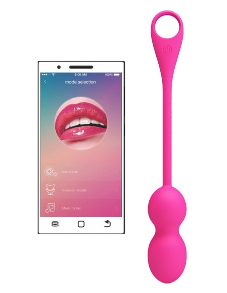 Boules de Geisha vibrantes Elvira 8 x 3.2 cm Rose