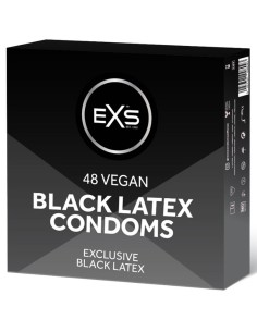 Préservatifs noirs Black Latex 54 mm x48