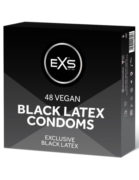Préservatifs noirs Black Latex 54 mm x48
