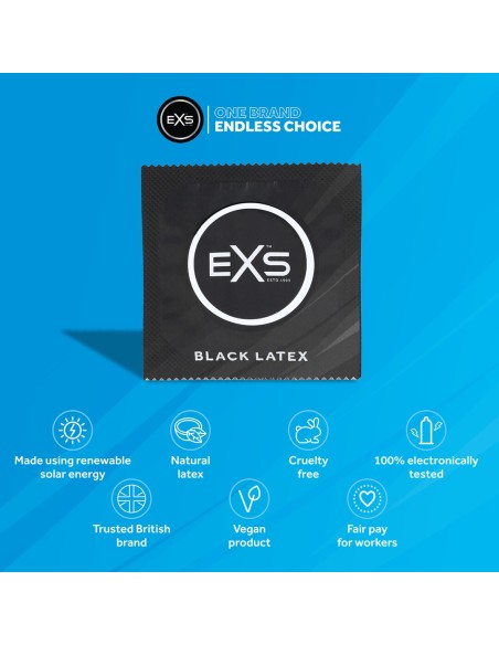 Préservatifs noirs Black Latex 54 mm x48 - PRESERVATIF COULEUR - 4