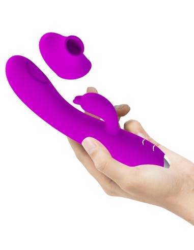 Rabbit à succion Regina Pretty Love 12 x 3.5 cm Violet