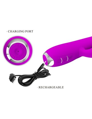 Rabbit à succion Regina Pretty Love 12 x 3.5 cm Violet