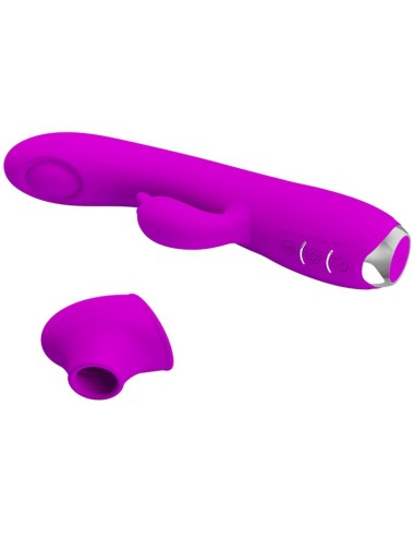 Rabbit à succion Regina Pretty Love 12 x 3.5 cm Violet