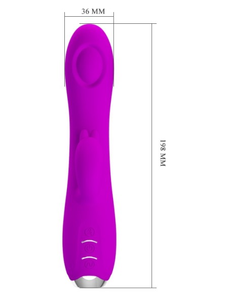 Rabbit à succion Regina Pretty Love 12 x 3.5 cm Violet