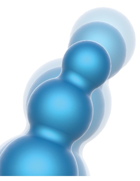 Plug vibrant Blueballs 12 x 3cm