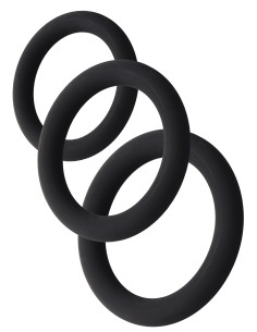 Lot de 3 Cockrings Stamstart Noirs