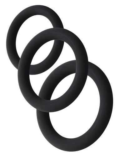 Lot de 3 Cockrings Stamstart Noirs