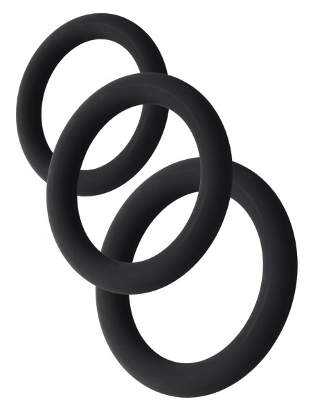 Lot de 3 Cockrings Stamstart Noirs
