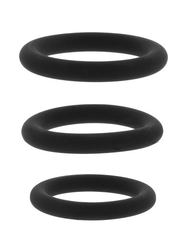 Lot de 3 Cockrings Stamstart Noirs