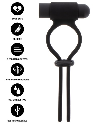 Cockring vibrant réglable Vizock 30-70mm