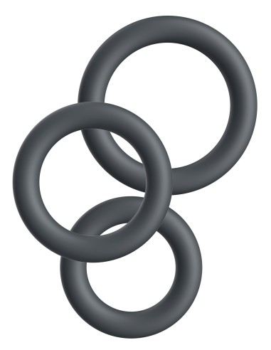 Lot de 3 Cockrings Plizplay 35-45mm