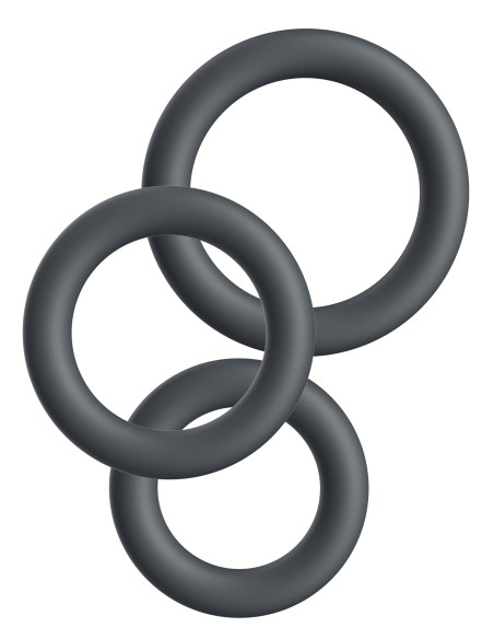 Lot de 3 Cockrings Plizplay 35-45mm