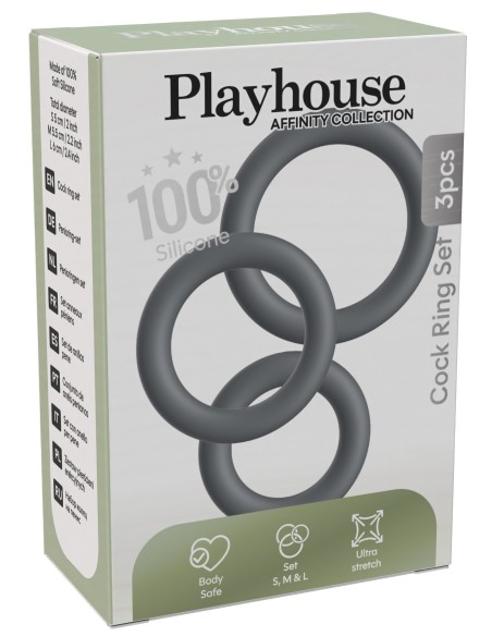 Lot de 3 Cockrings Plizplay 35-45mm