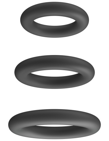 Lot de 3 Cockrings Plizplay 35-45mm