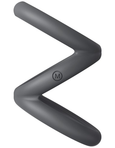 Cockring Triplicock Gris M 45mm