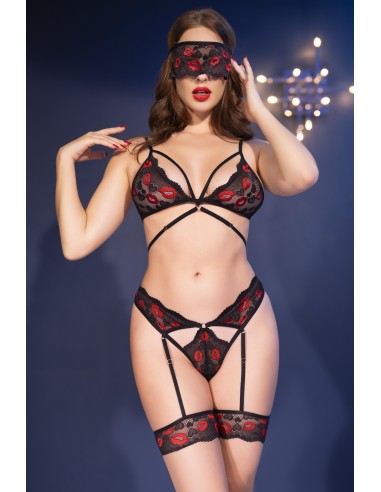 Ensemble Katrina Noir et rouge