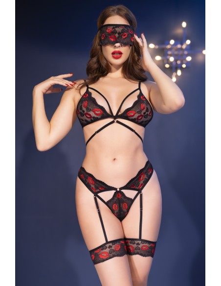 Ensemble Katrina Noir et rouge