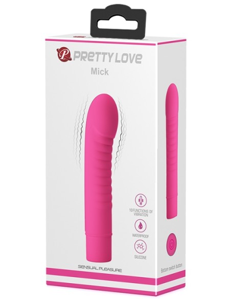 Vibromasseur Mick Pretty Love 10 x 2.7 cm Fuschia Vibromasseur Mick Pretty Love 10 x 2.7 cm Fuschia