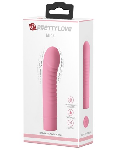 Vibromasseur Mick Pretty Love 10 x 2.7 cm Rose