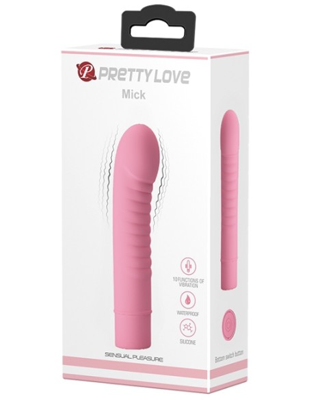 Vibromasseur Mick Pretty Love 10 x 2.7 cm Rose Vibromasseur Mick Pretty Love 10 x 2.7 cm Rose