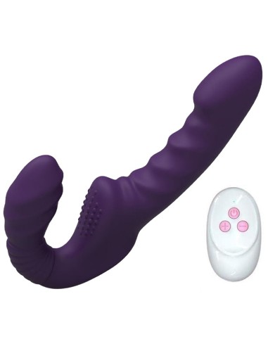 Gode Ceinture sans harnais vibrant Beautypurp 13 x 3.8cm