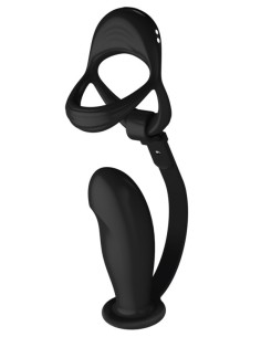 Ballstretcher et Plug Ass Curve 10 x 3.6 cm-10 Vibrations